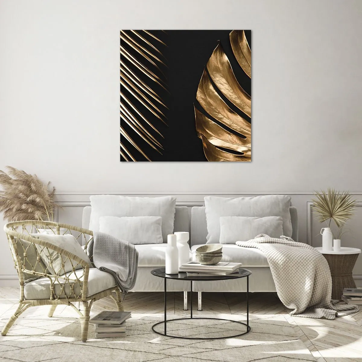 Glasbild - Bild auf glas - Anders und genauso teuer - 70x70 cm