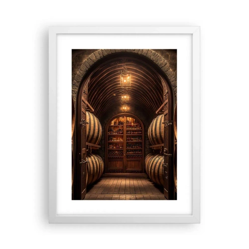 Poster in einem weißen Rahmen - Stimmungsvoller Keller - 30x40 cm