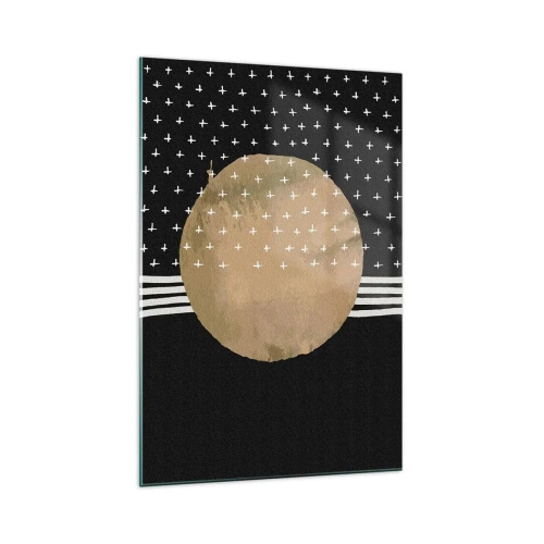 Glasbild - Bild auf glas - Komposition: Galaxienflagge - 70x100 cm