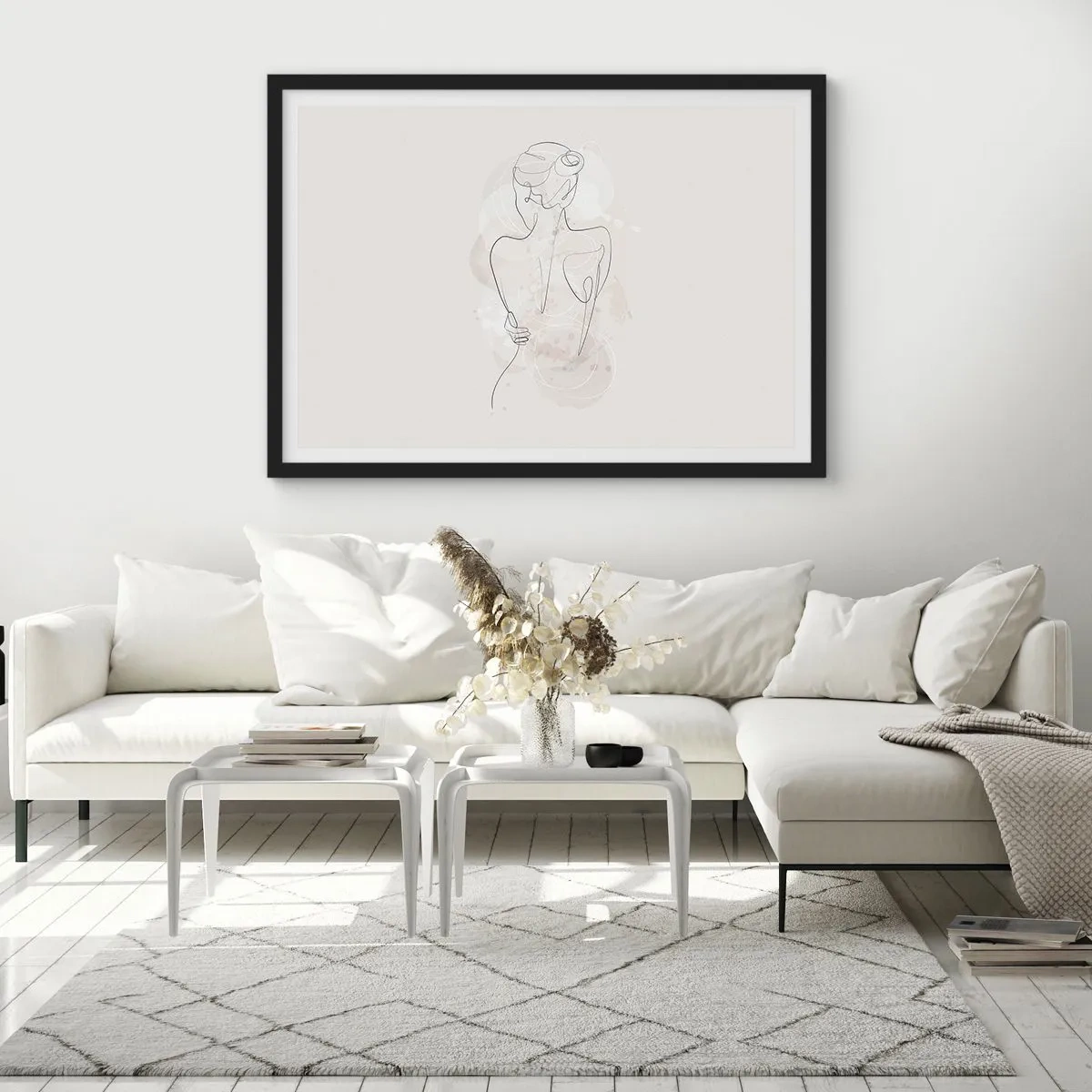 Poster in einem schwarzem Rahmen - Wie ein sensibles Instrument - 50x40 cm