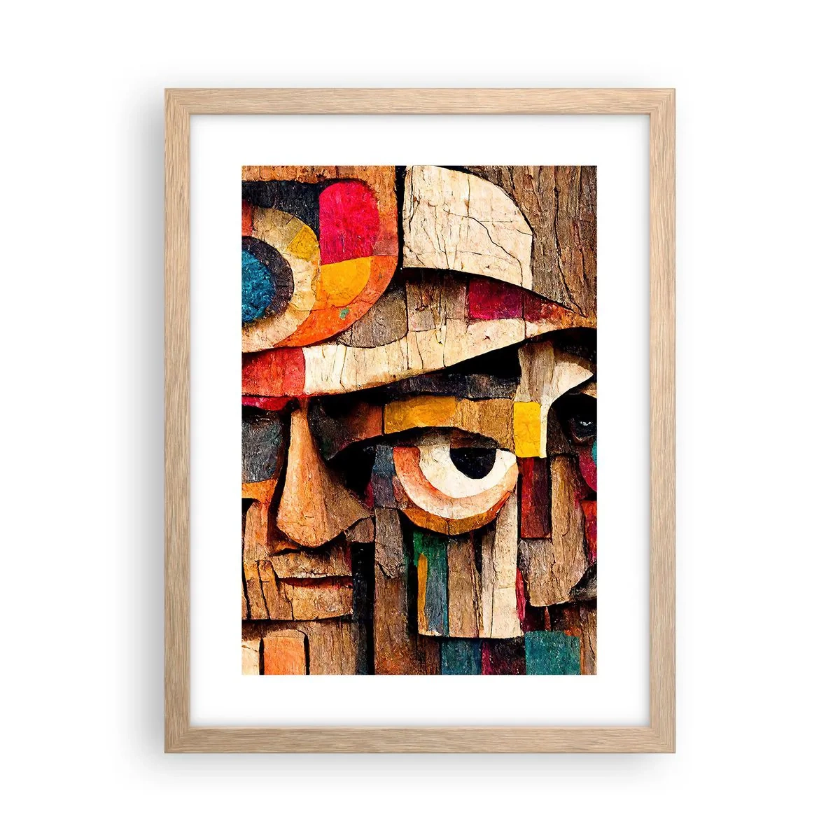 Poster in einem Rahmen aus heller Eiche - Ich sehe dich… - 30x40 cm