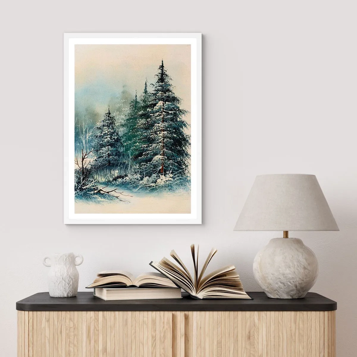 Poster in einem weißen Rahmen - Bereit für Weihnachten - 30x40 cm