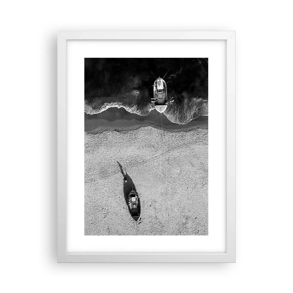 Poster in einem weißen Rahmen - Immer noch am Ufer… - 30x40 cm