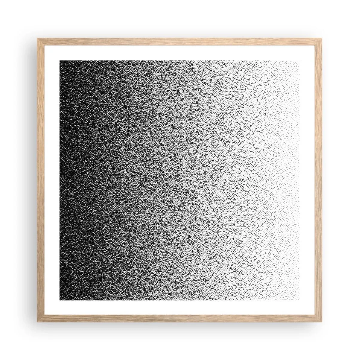 Poster in einem Rahmen aus heller Eiche - Dem Licht entgegen - 60x60 cm