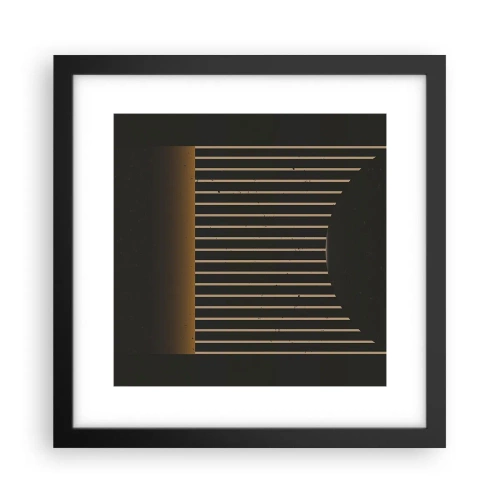 Poster in einem schwarzem Rahmen - Die Dunkelheit erkunden - 30x30 cm
