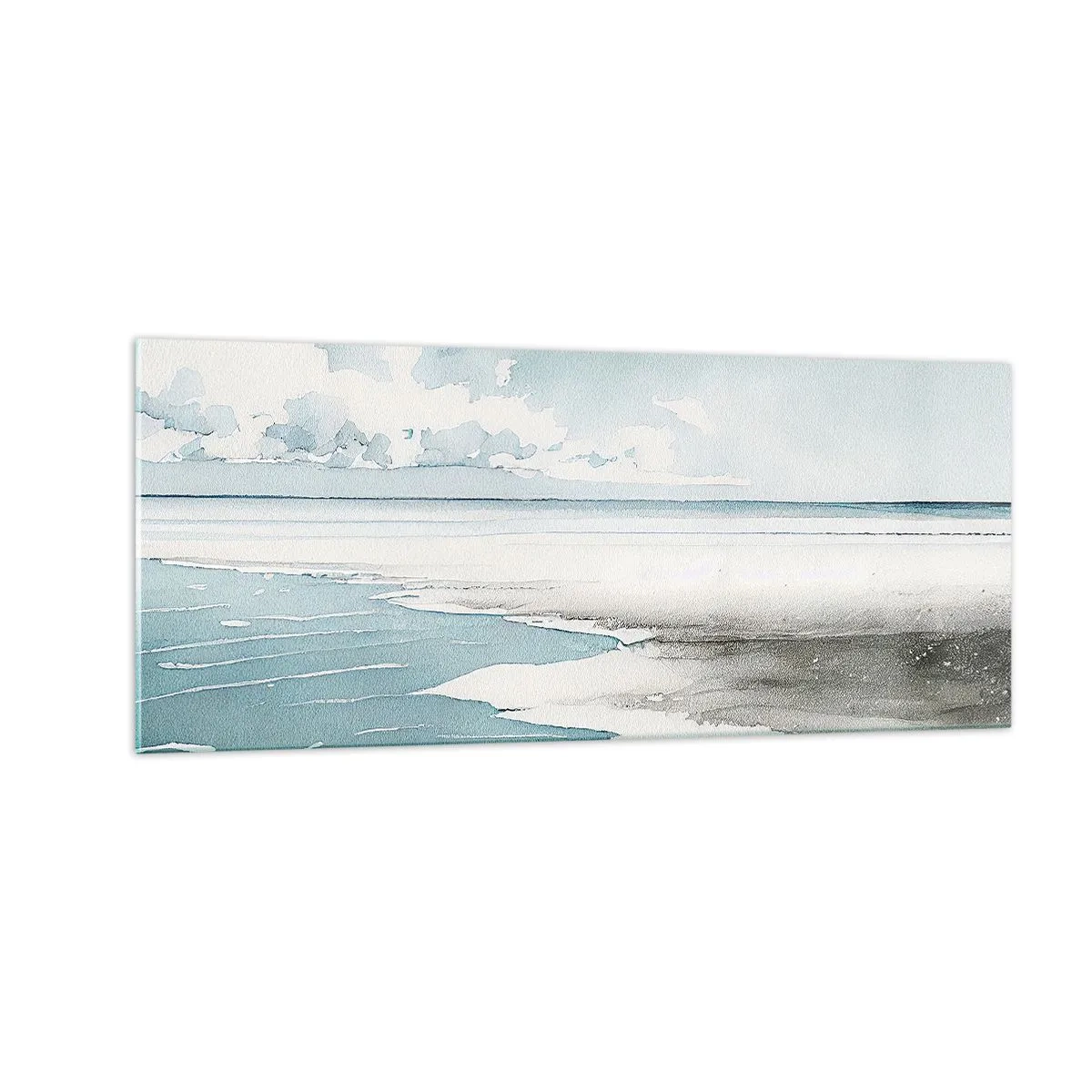 Glasbild - Bild auf glas - Sanfte Flut - 100x40 cm