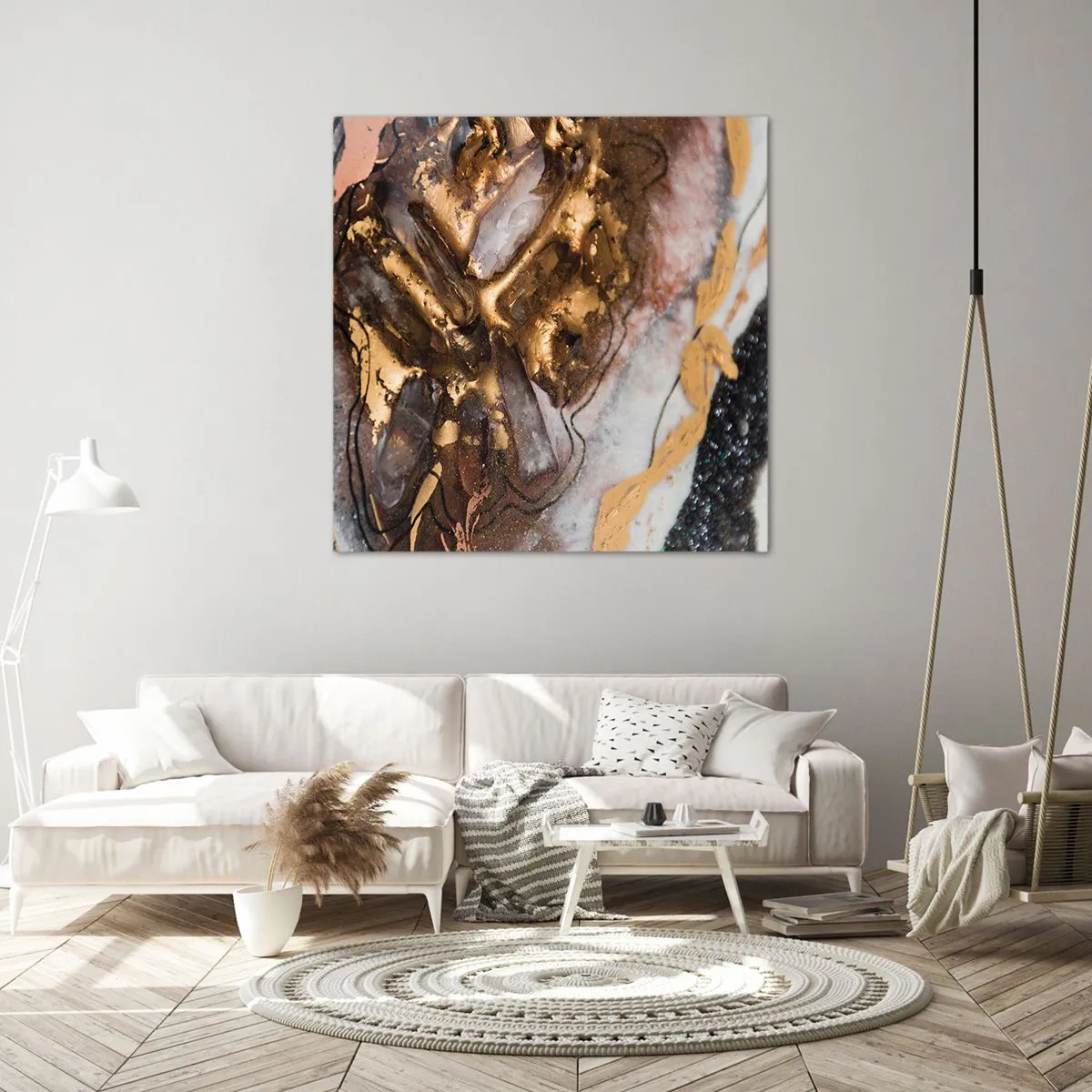 Bild auf Leinwand - Leinwandbild - Das Element der Erde - 60x60 cm