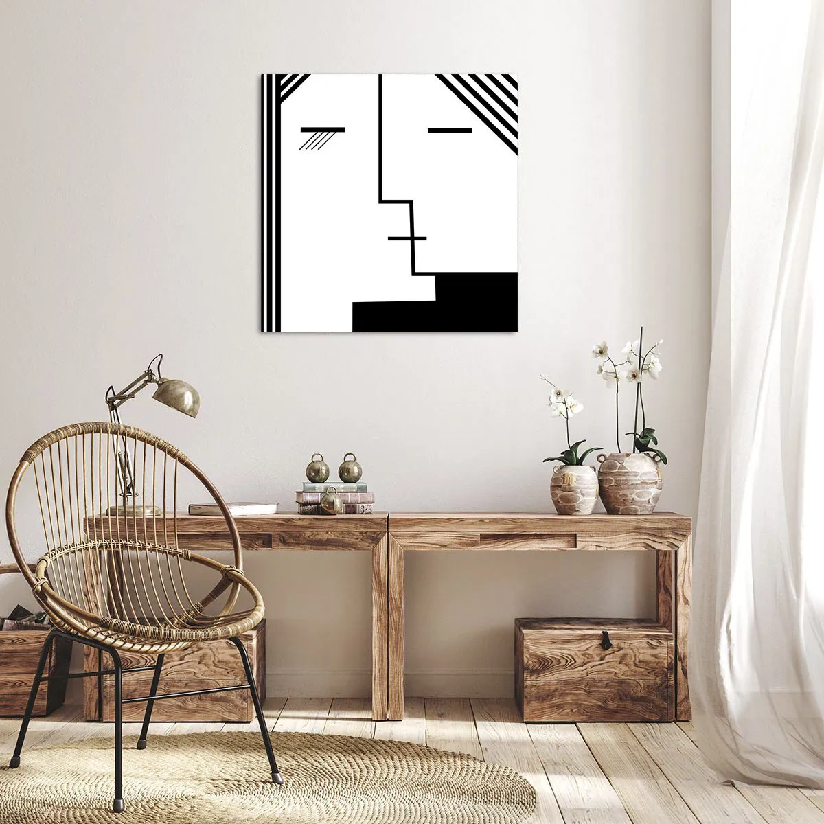 Bild auf Leinwand - Leinwandbild - Einfach ein Kuss - 40x40 cm