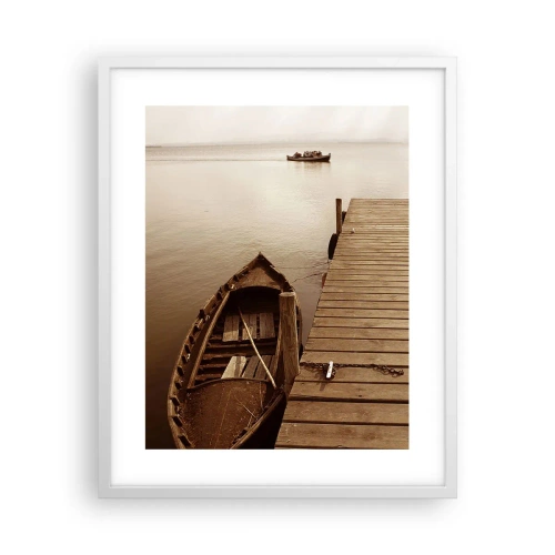 Poster in einem weißen Rahmen - Großer Frieden - 40x50 cm