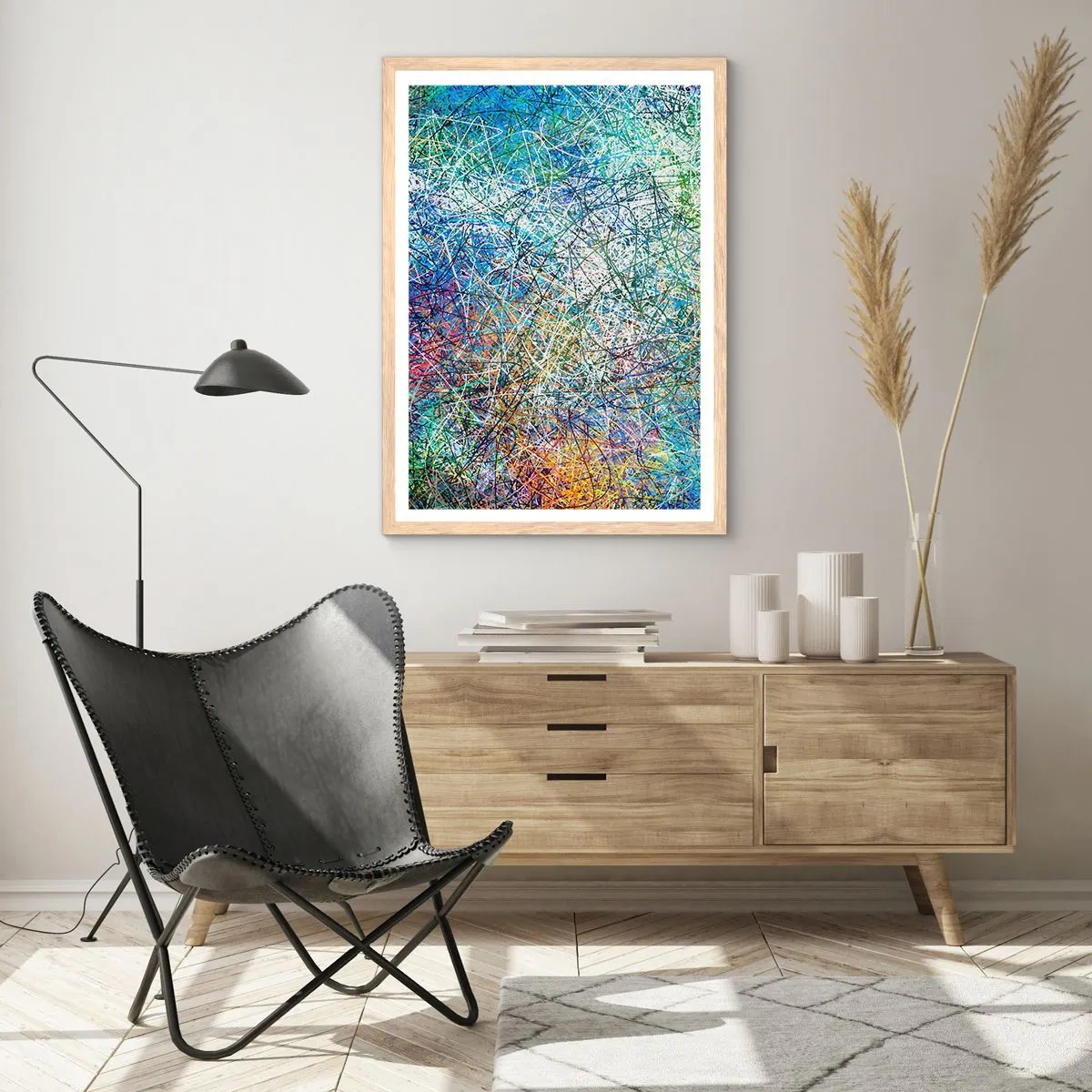 Poster in einem Rahmen aus heller Eiche - Es ist nicht so einfach - 50x70 cm