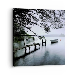 Bild auf Leinwand - Leinwandbild - Du ruhst dich schon aus - 30x30 cm