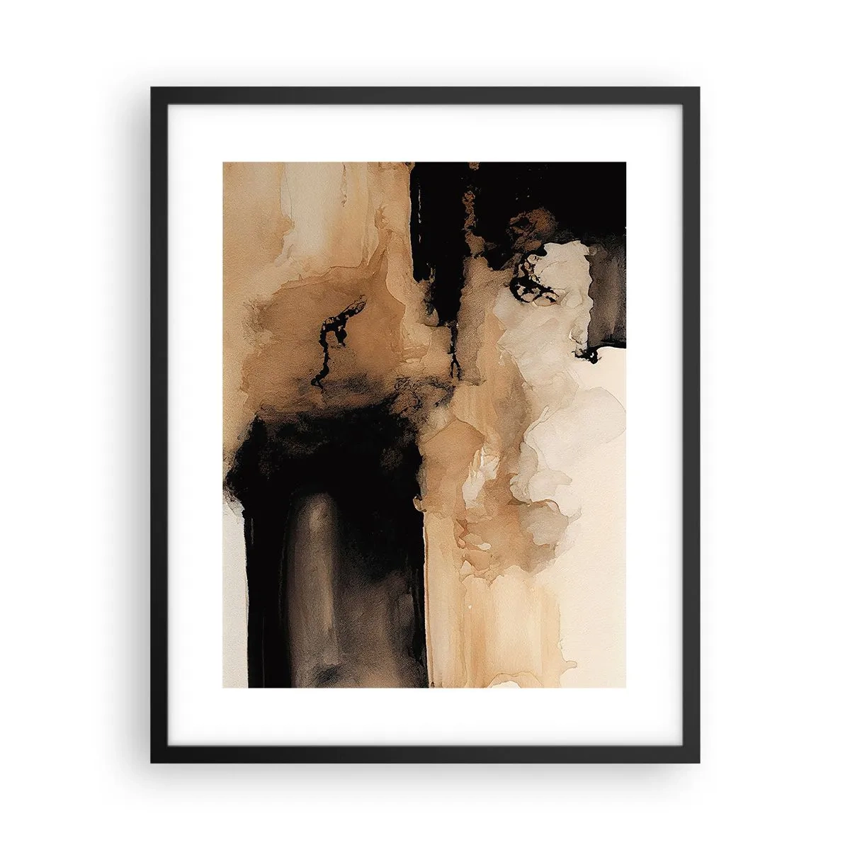Poster in einem schwarzem Rahmen - Faszinierende Abstraktion - 40x50 cm