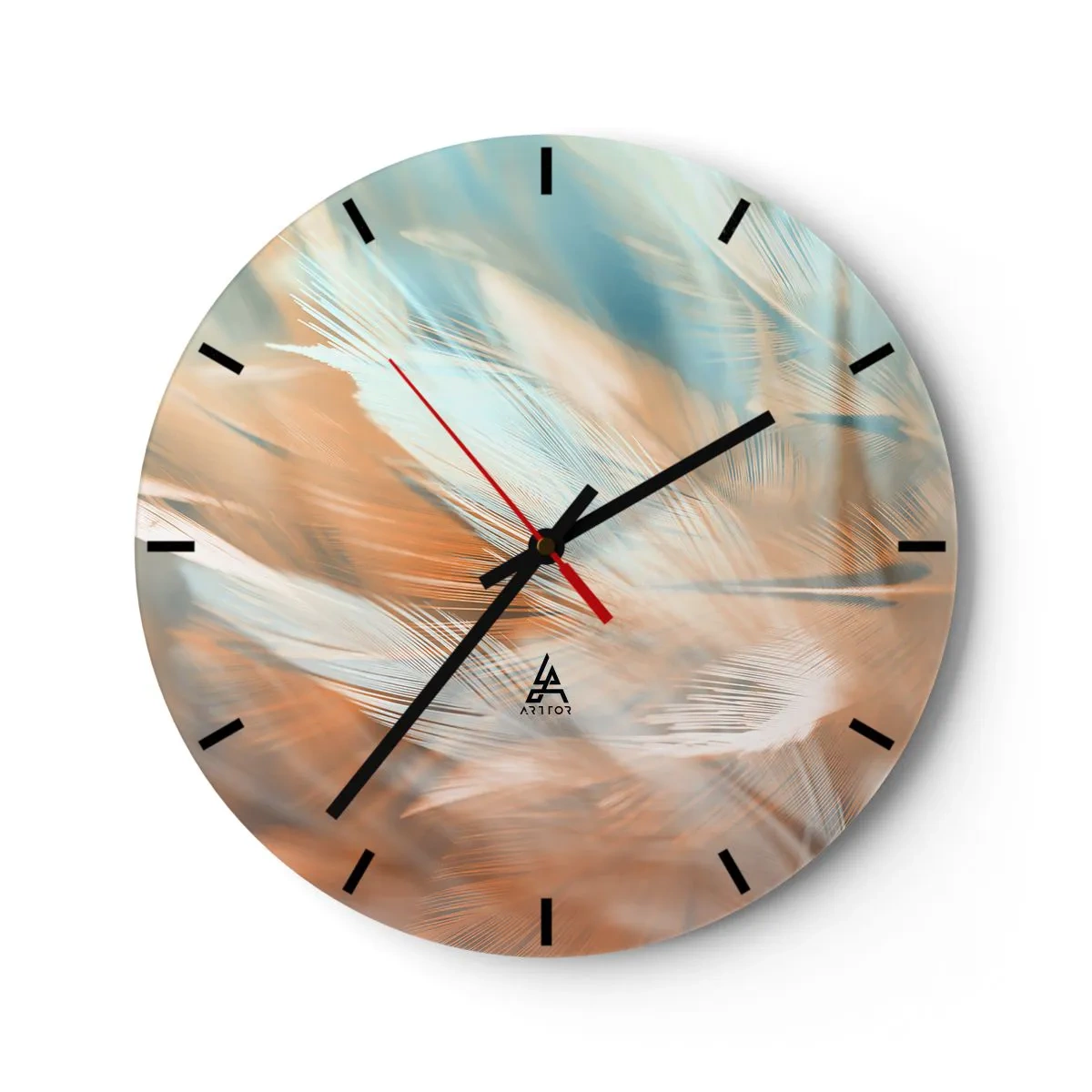 Wanduhr - Glasuhr - Im Land der Sanftmut - 40x40 cm