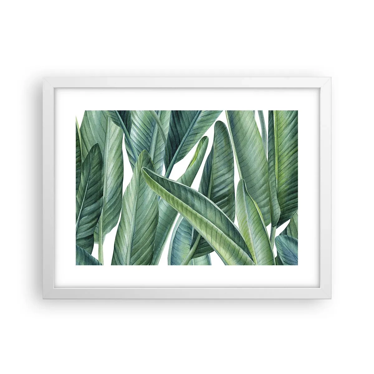 Poster in einem weißen Rahmen - An und für sich Grün - 40x30 cm
