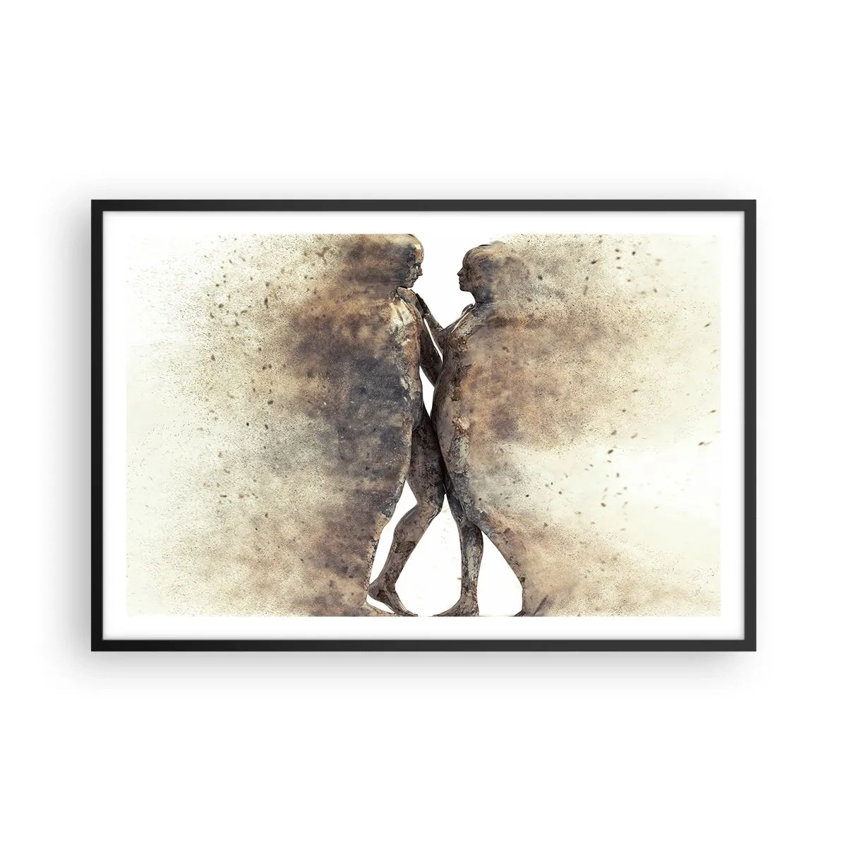 Poster in einem schwarzem Rahmen - Sie erhoben sich aus dem Staub, um zu lieben - 91x61 cm