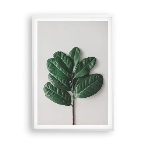 Poster in einem weißen Rahmen - Eine Zeichnung purer Natur - 70x100 cm