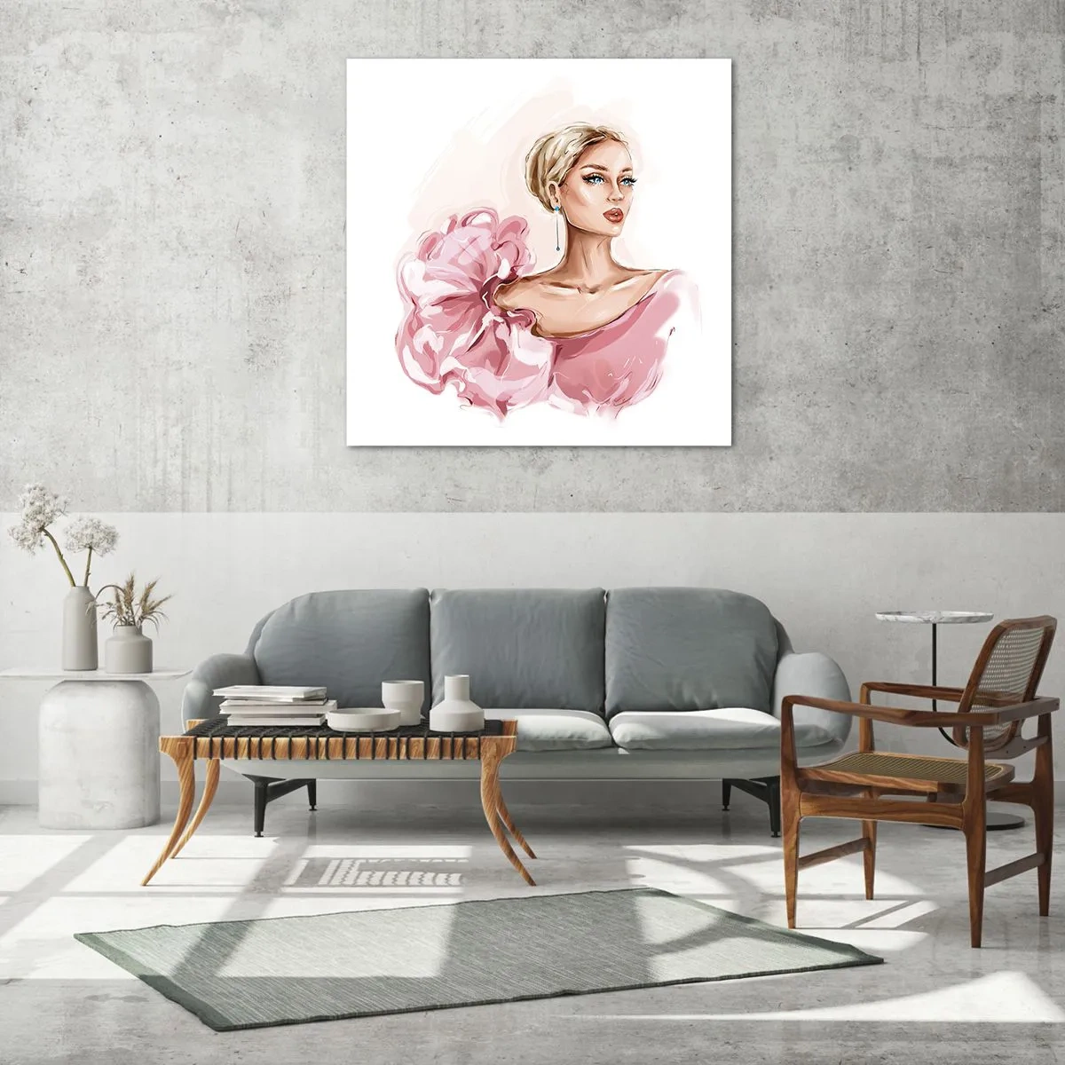 Glasbild - Bild auf glas - Wie gemalt ... - 40x40 cm