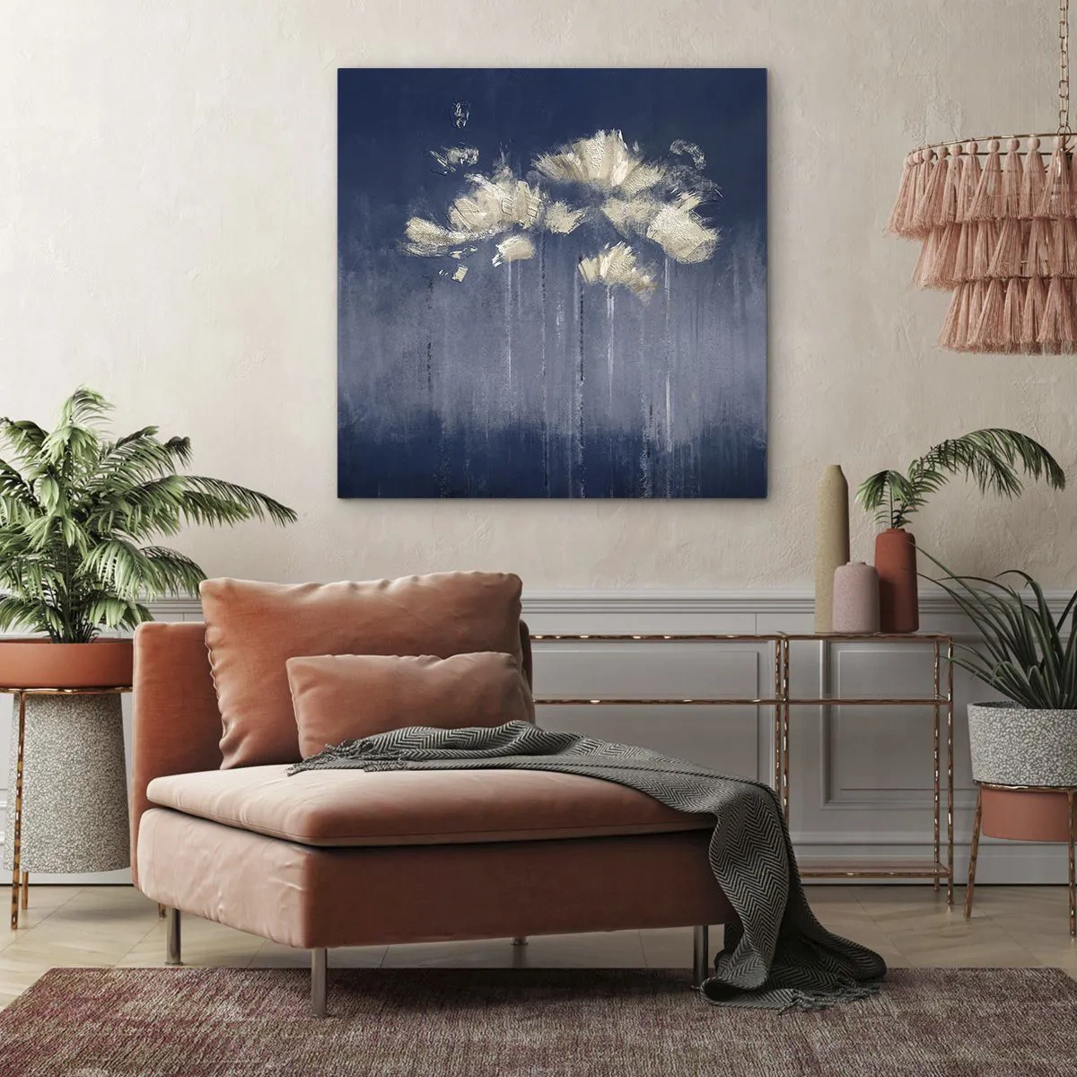 Bild auf Leinwand - Leinwandbild - Wie Blütenblätter im Wind - 60x60 cm