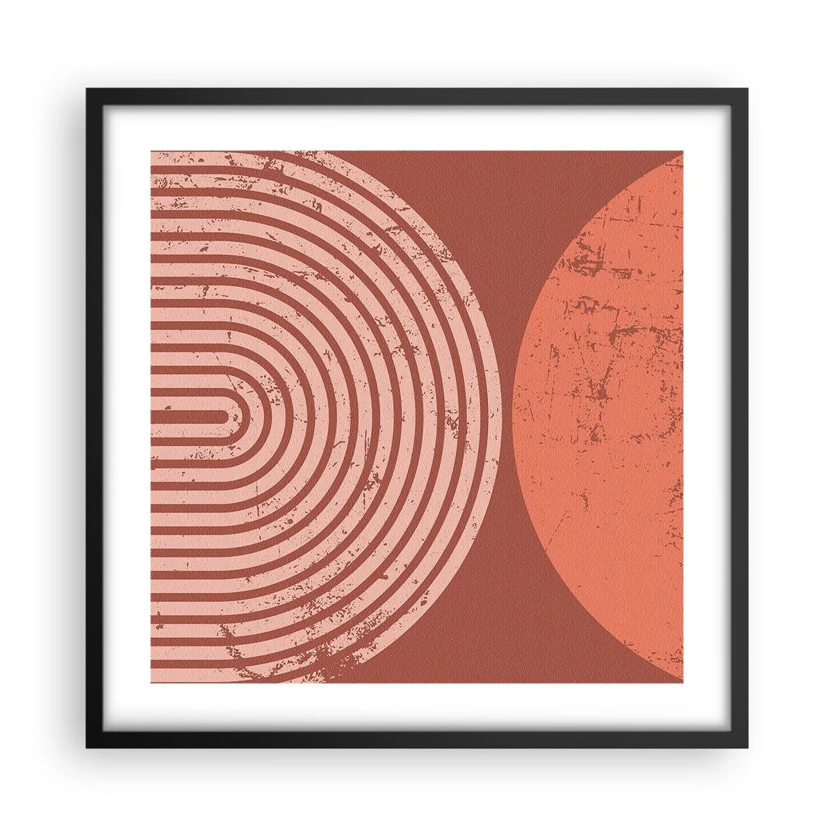 Poster in einem schwarzem Rahmen - Enge Beziehung - 50x50 cm