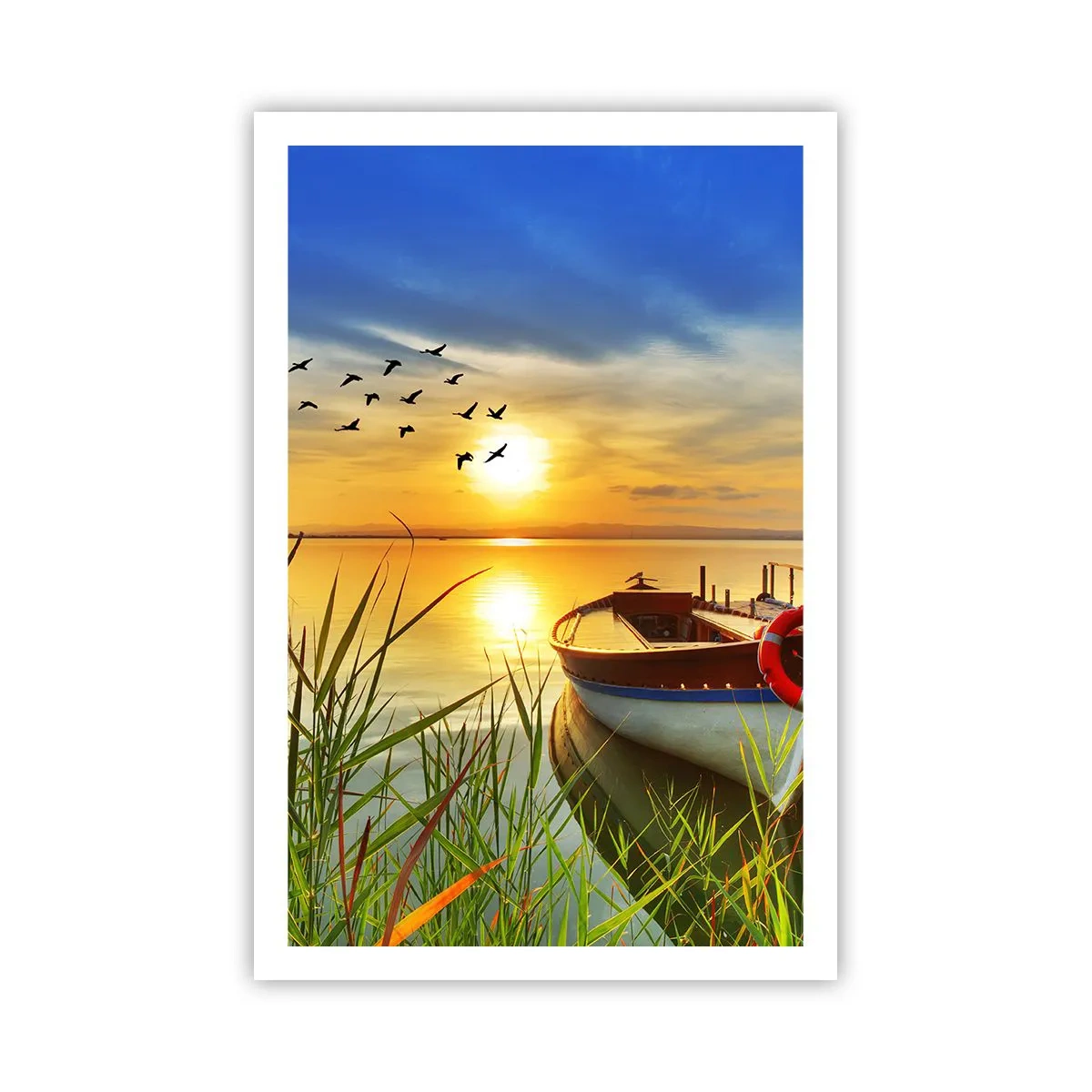 Poster - Die Kormorane fliegen schon weg - 61x91 cm