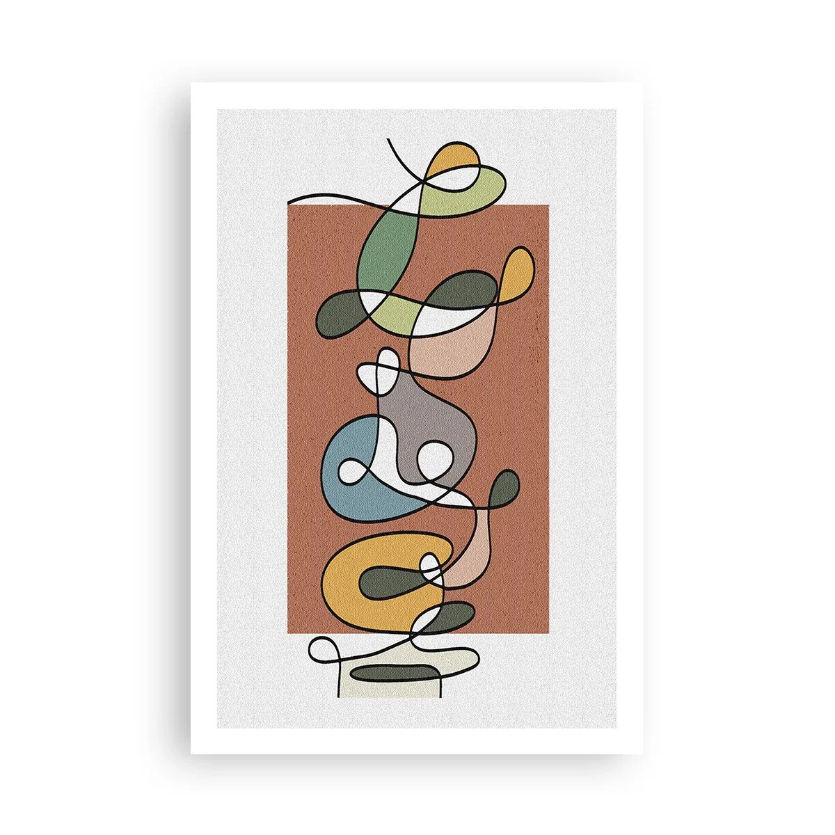 Poster - Abstraktion: bunter Tanz - 61x91 cm