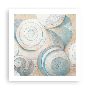 Poster - Was verbirgt sich in der Muschel? - 50x50 cm