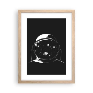 Poster in einem Rahmen aus heller Eiche - Schöne Aussicht - 30x40 cm