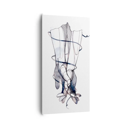 Bild auf Leinwand - Leinwandbild - Touch-Studie - 65x120 cm