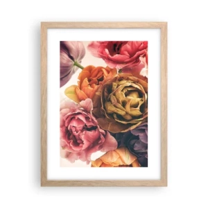 Poster in einem Rahmen aus heller Eiche - Eine Feier des Lebens - 30x40 cm