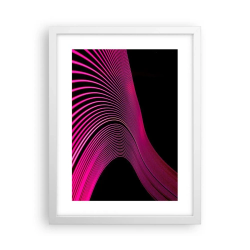 Poster in einem weißen Rahmen - Allee des Lichts - 30x40 cm