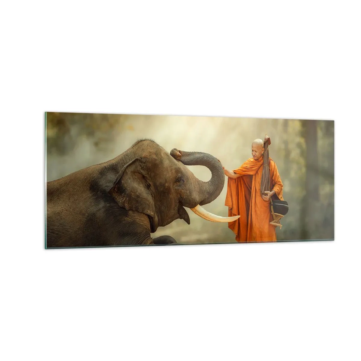 Glasbild - Bild auf glas - Treffen unterwegs - 100x40 cm