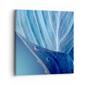 Bild auf Leinwand - Leinwandbild - Versteckte Tropfen vom Blau - 30x30 cm