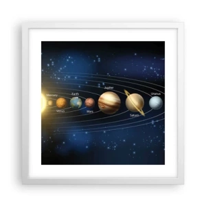 Poster in einem weißen Rahmen - Einer von zehn - 40x40 cm