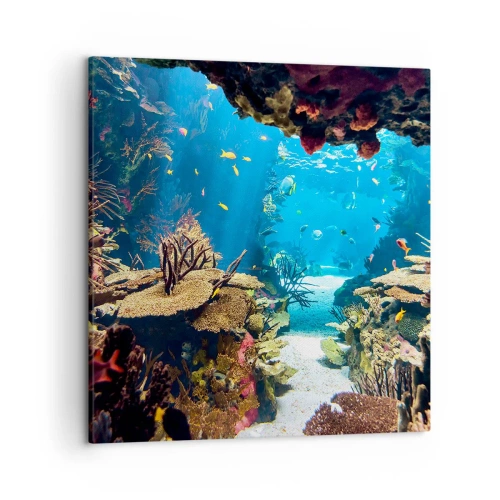 Bild auf Leinwand - Leinwandbild - Du hast es noch nicht einmal geträumt - 50x50 cm