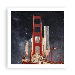 Poster - Immer im Mittelpunkt - 60x60 cm