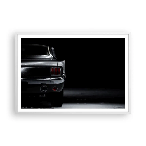 Poster in einem weißen Rahmen - Charme des Klassikers - 100x70 cm