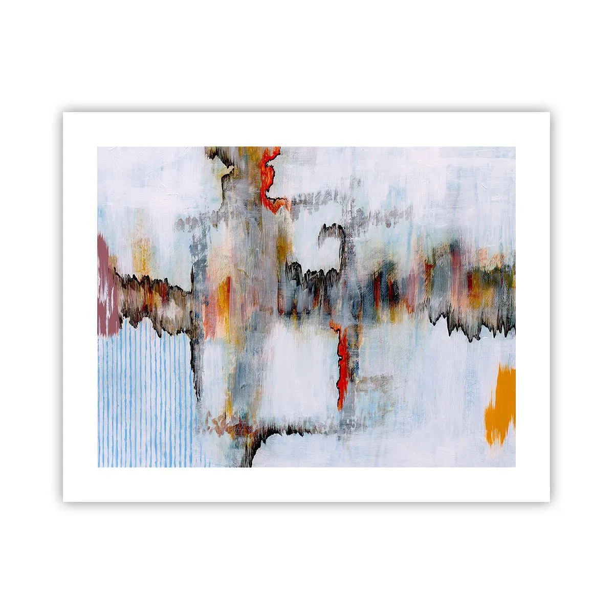 Poster - Ein Stock auf dem Wasser - 50x40 cm