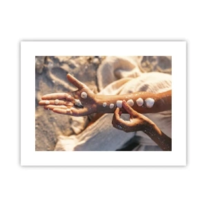 Poster - Schönheit an Ihren Fingerspitzen - 40x30 cm