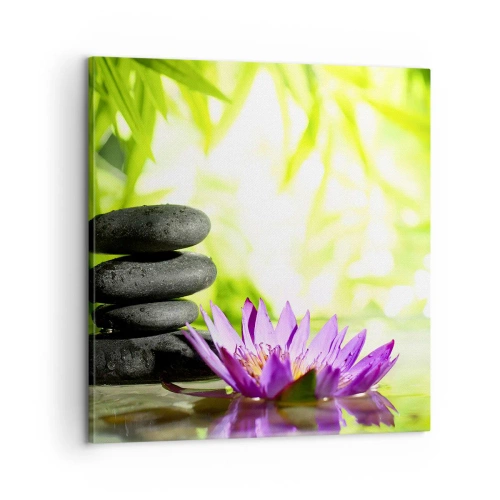 Bild auf Leinwand - Leinwandbild - In einem Bambusbusch - 60x60 cm