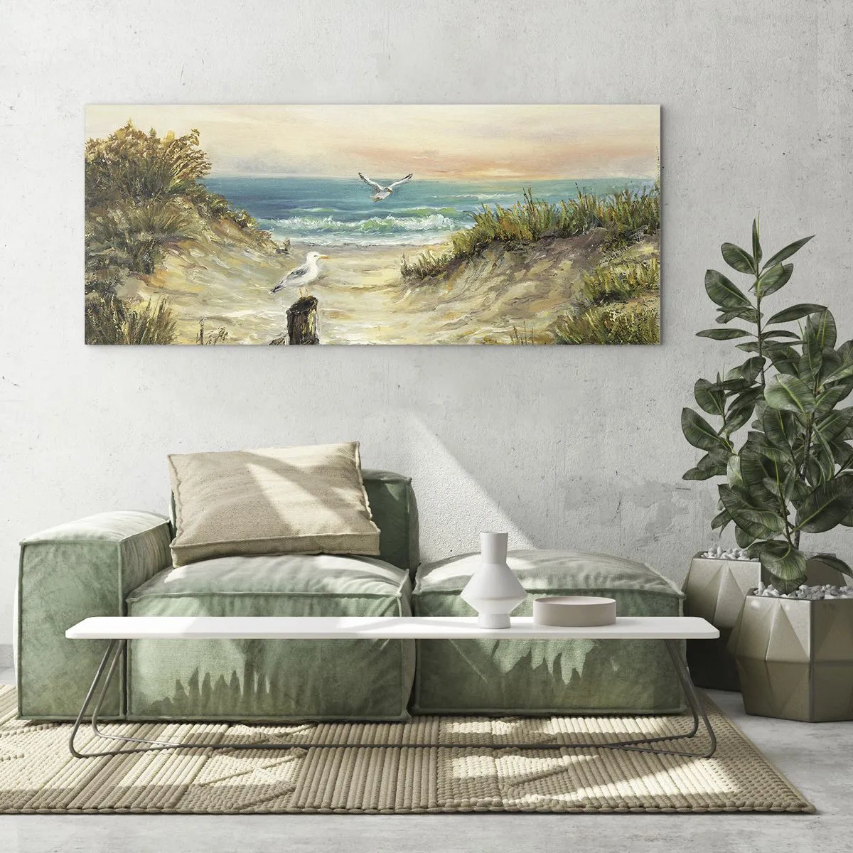Glasbild - Bild auf glas - Windlose Abgeschiedenheit - 100x40 cm
