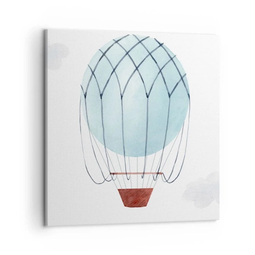 Bild auf Leinwand - Leinwandbild - Ganz in den Wolken - 50x50 cm