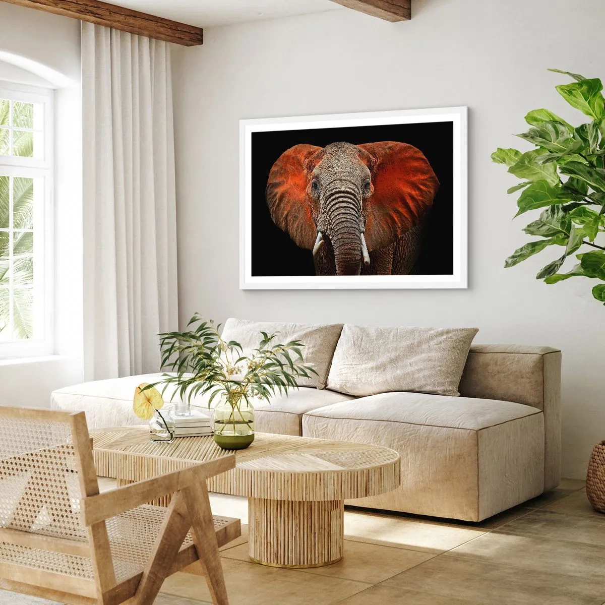 Poster in einem weißen Rahmen - Ich bin wild und du? - 50x40 cm