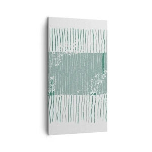 Bild auf Leinwand - Leinwandbild - Marine Abstraktion - 45x80 cm