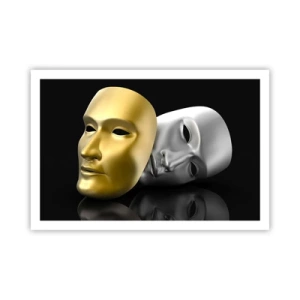 Poster - Das Leben ist wie ein Theater - 91x61 cm