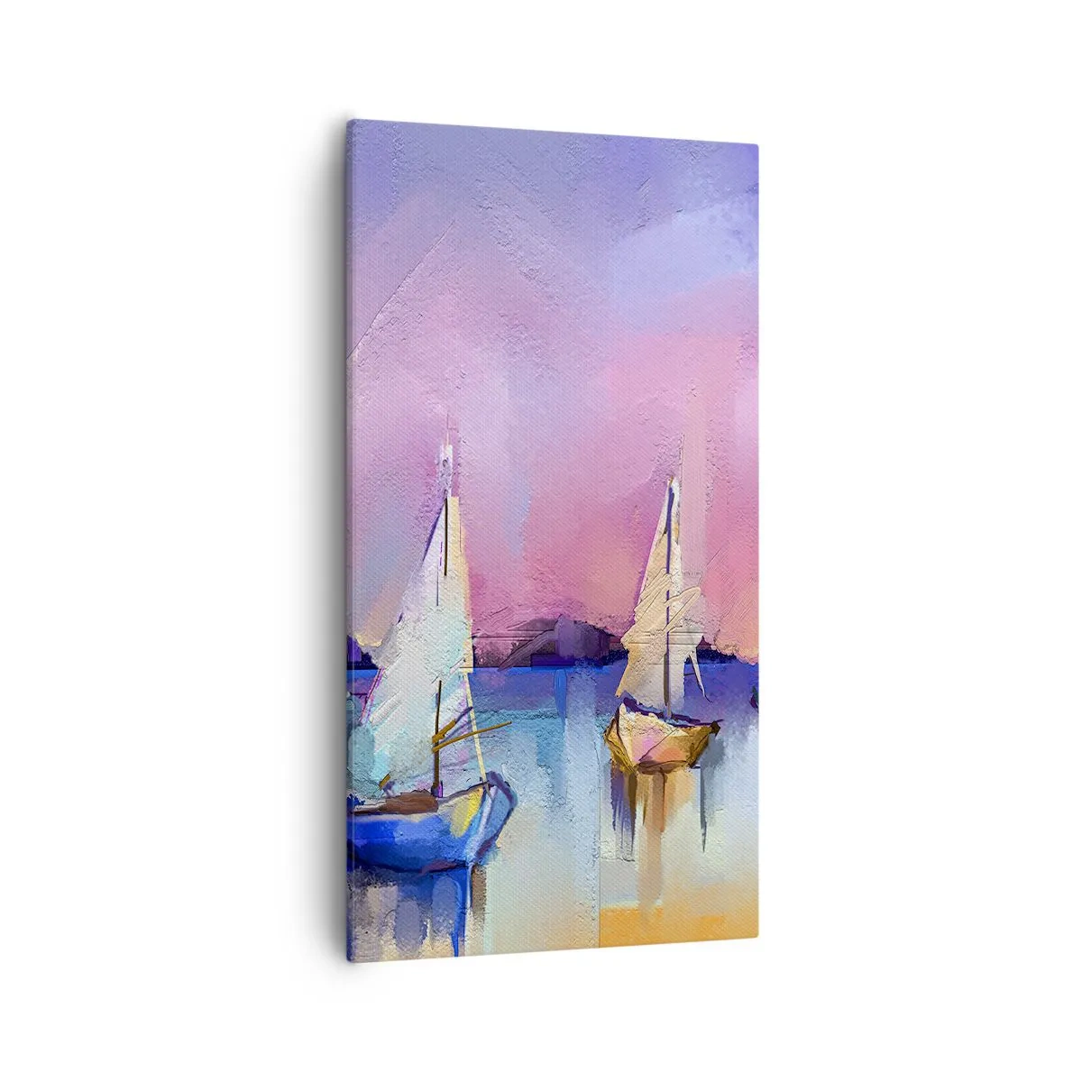 Bild auf Leinwand - Leinwandbild - Richtung: breites Wasser - 55x100 cm