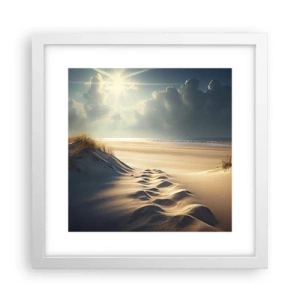 Poster in einem weißen Rahmen - Beruhigende Landschaft - 30x30 cm