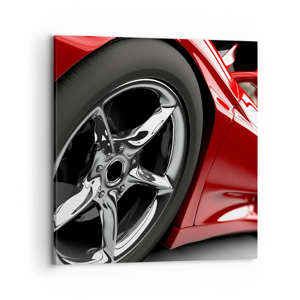 Bild auf Leinwand - Leinwandbild - Für Schnelligkeit gebaut - 70x70 cm