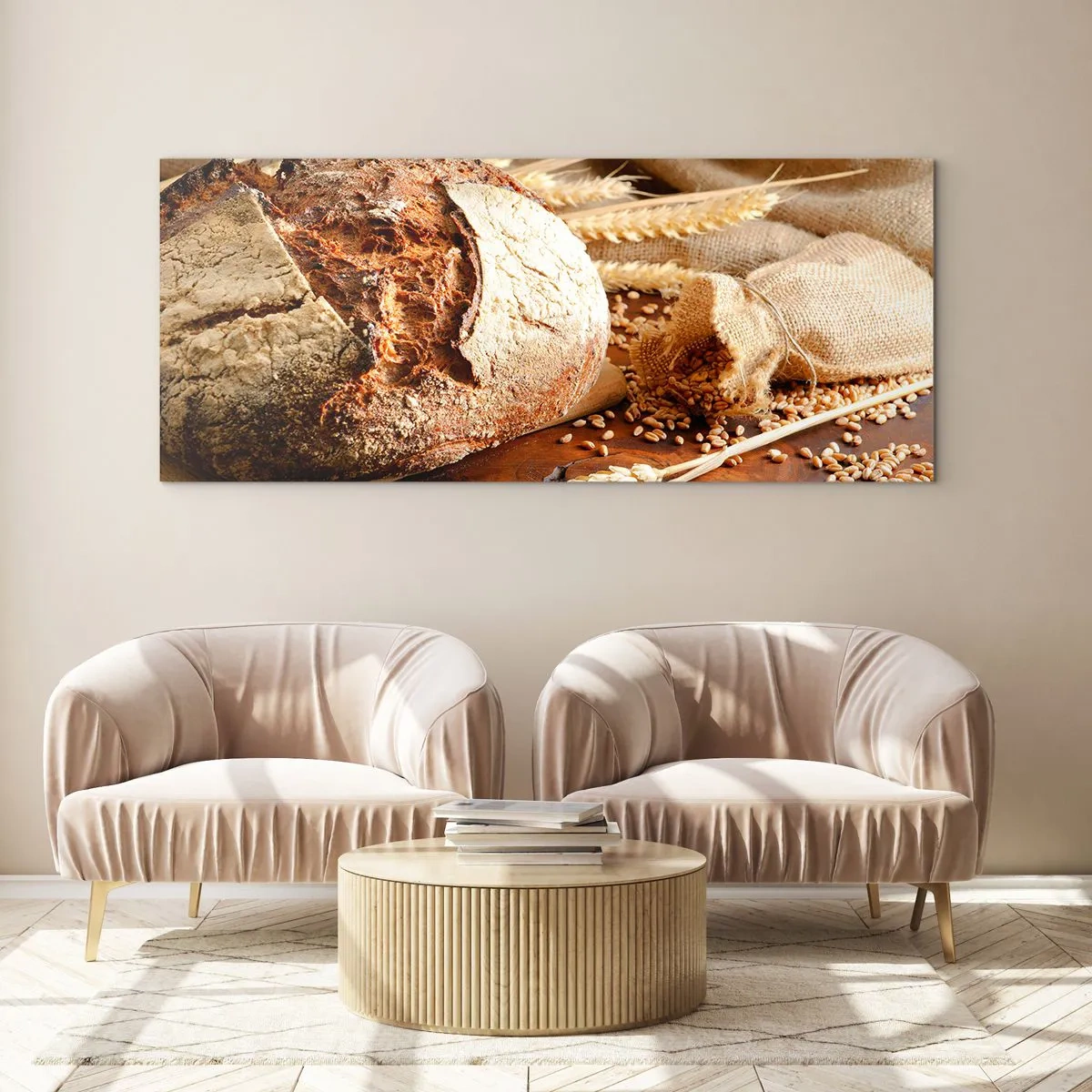 Glasbild - Bild auf glas - Appetitanregend, duftend, knackig - 100x40 cm