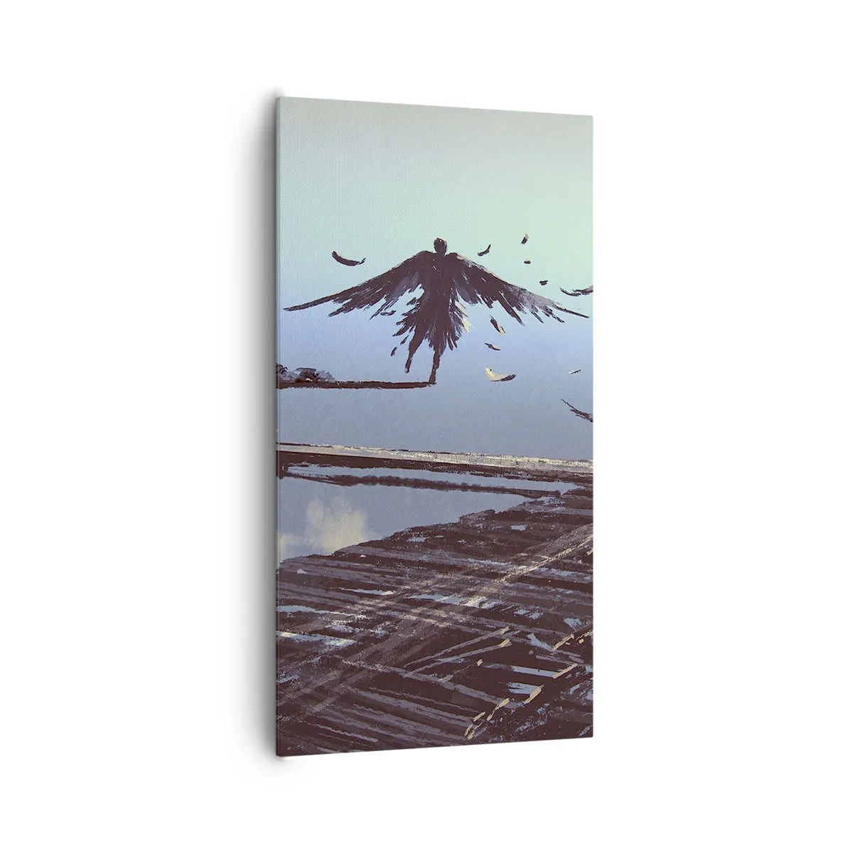 Bild auf Leinwand - Leinwandbild - Ikarus lebt für immer - 65x120 cm