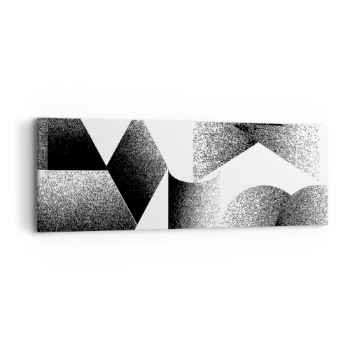 Bild auf Leinwand - Leinwandbild - Winkel und Ovale - 90x30 cm